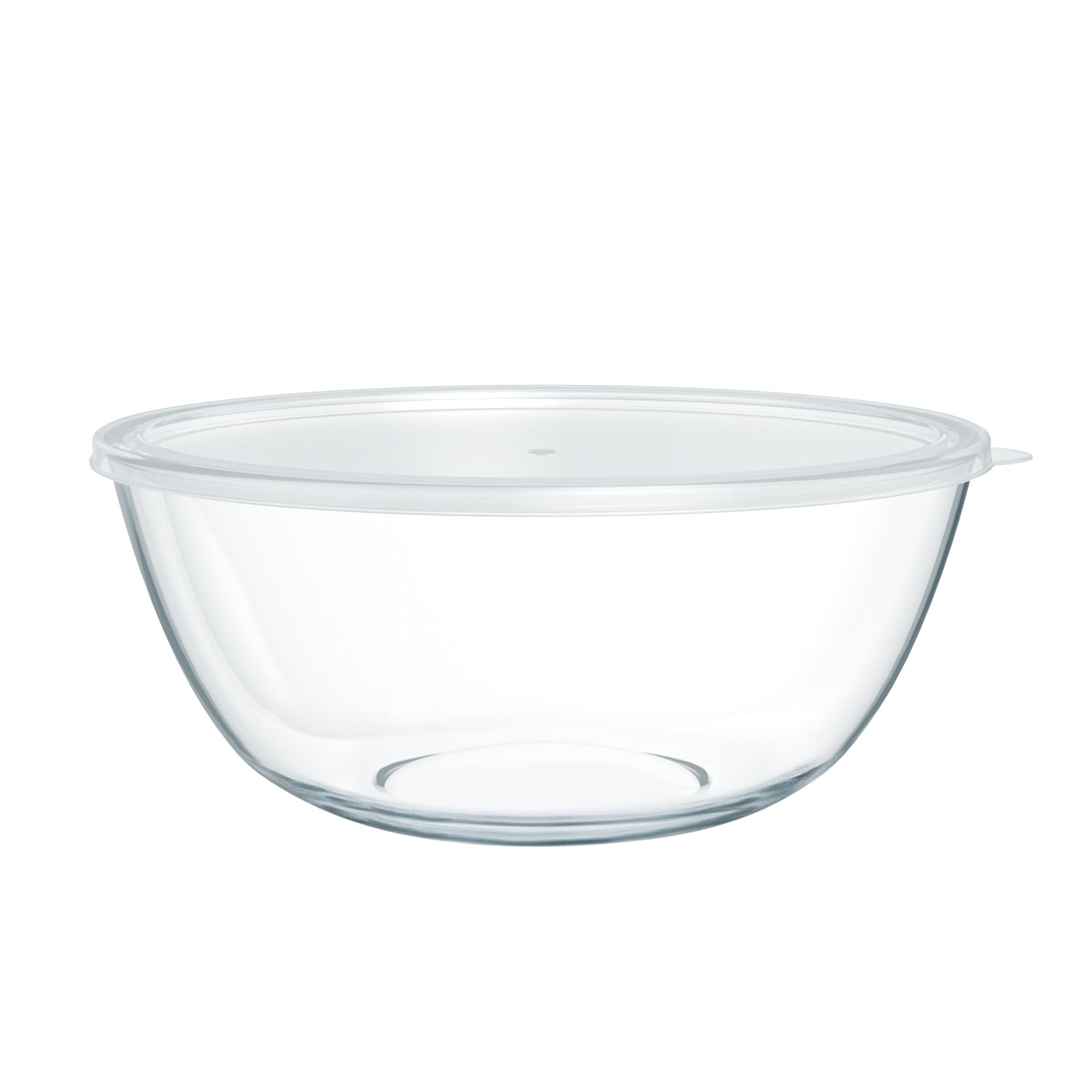 Amazon.com: Quald 4.7 Qt Extra Large Glass Mixing Bowls Clear